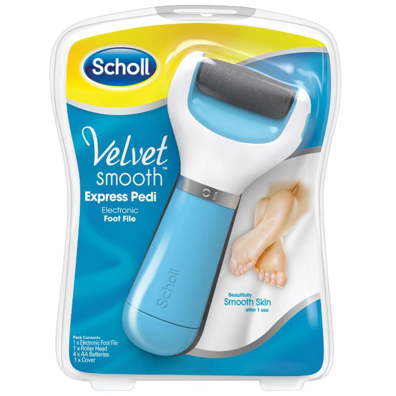Scholl Velvet Smooth Electric Foot File with Exfoliating Refill