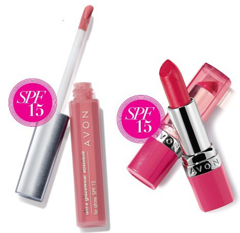 Avon Absolute Ultra wear lipstick and lipgloss