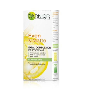 Garnier Even and Matte Ideal Complexion Daily Cream for Very Oily Skin