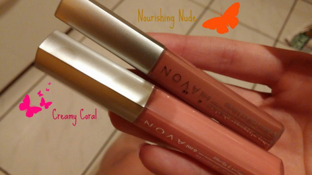 Avon - Ultra glazewear absolute lipgloss - Nourishing nude and Creamy Coral