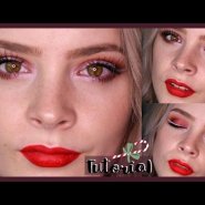 Dramatic Christmas/ Festive Makeup with White Winged Liner